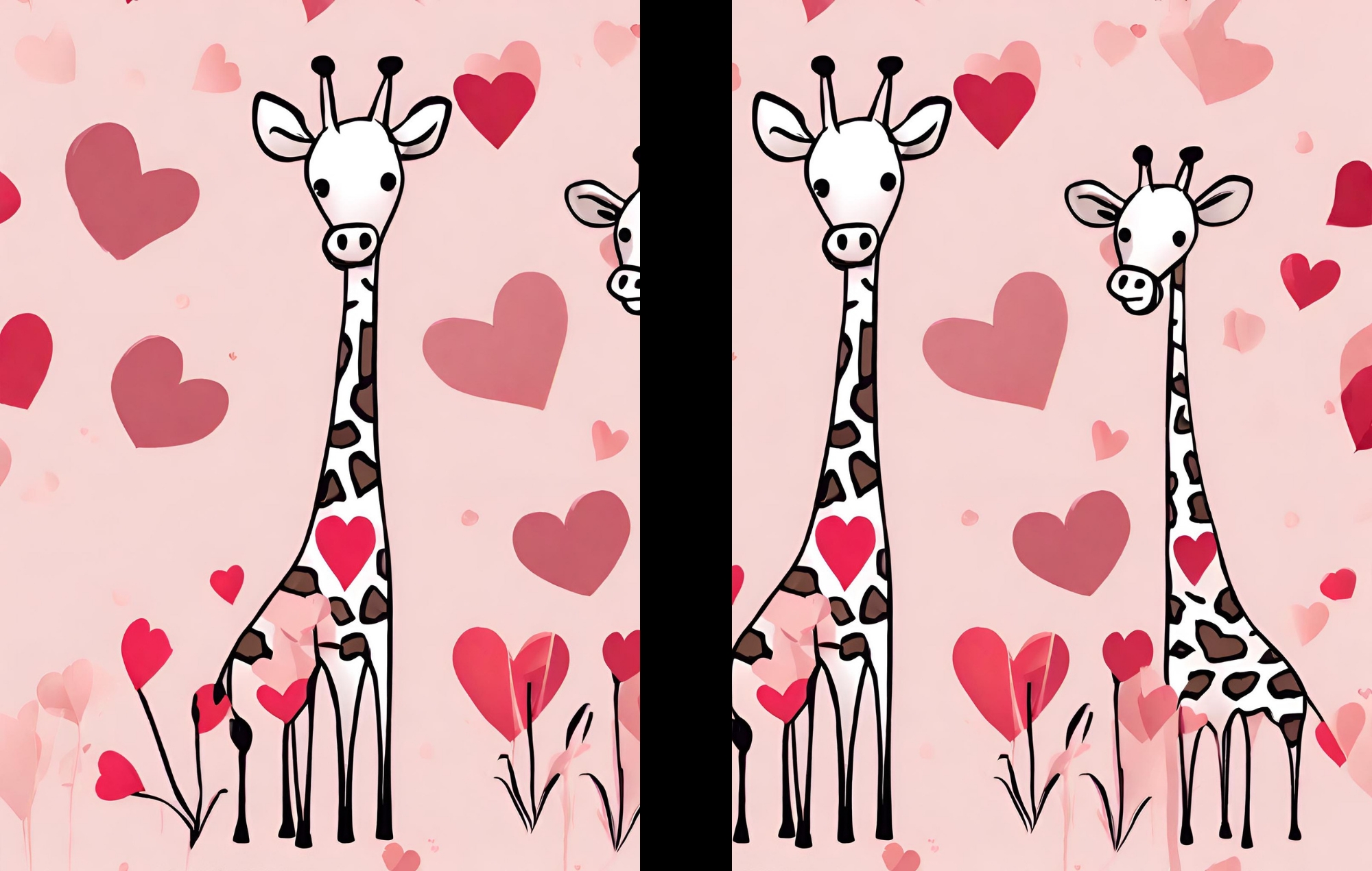 Giraffes notebook cover