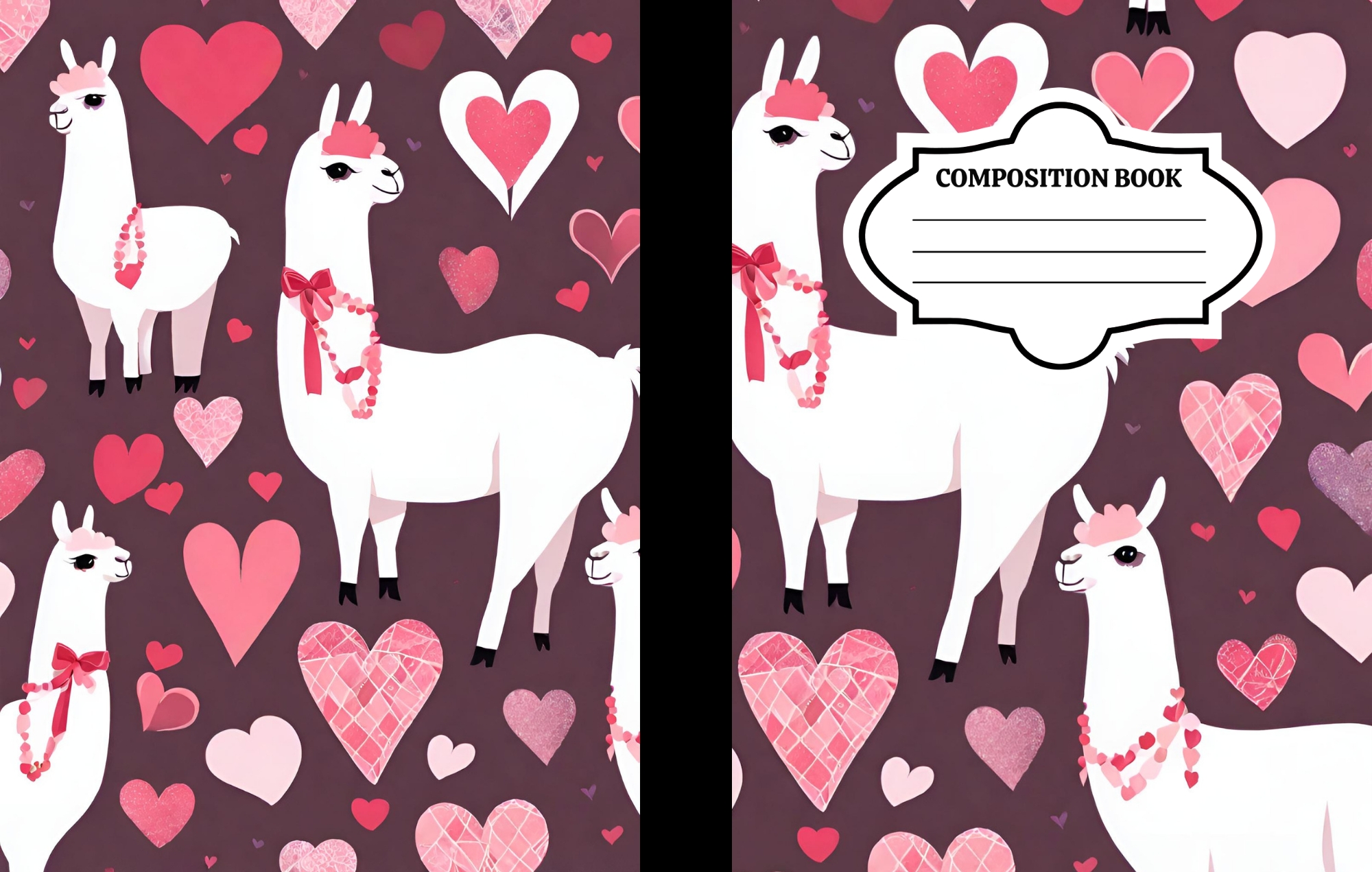 Llamas notebook cover